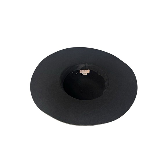 Juicy Couture Black Wide Brim Floppy Hat Bejeweled w/ Gold Chains Fast Shipping - Picture 14 of 16